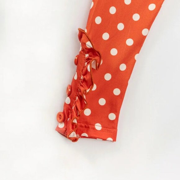 STRIPE PUMPKIN RUFFLE GIRL BOTTOM SET - Picture 4 of 4